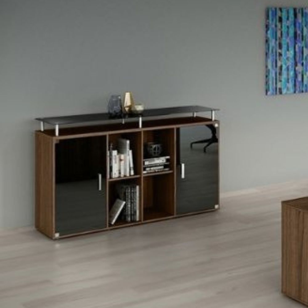 Armário Porta de Vidro e Nicho