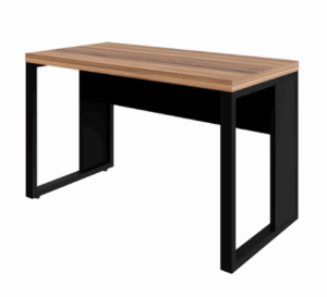 Mesa Reta Pé Quadro 1,20m Nogal