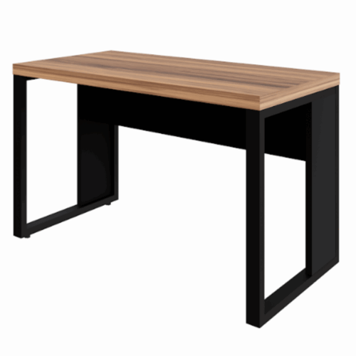 Mesa Reta Pé Quadro 1,20m Nogal