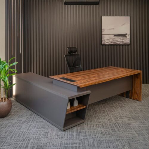 Mesa para Escritório Linha Dom com Armário