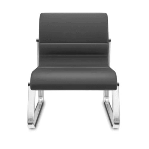 Sofá Sublime PlaxMetal Estrutura Cromada