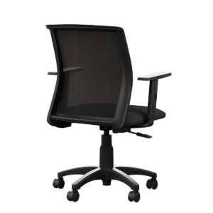 Cadeira Goah Pop Tela Preta c/Braço Reg.