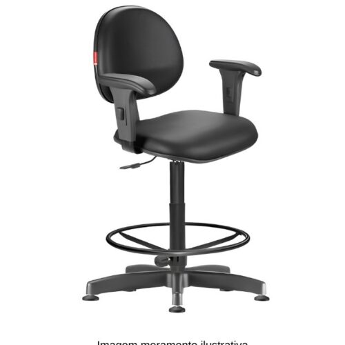 Cadeira Caixa Executiva L Sanfonado c/ Braços Reguláveis